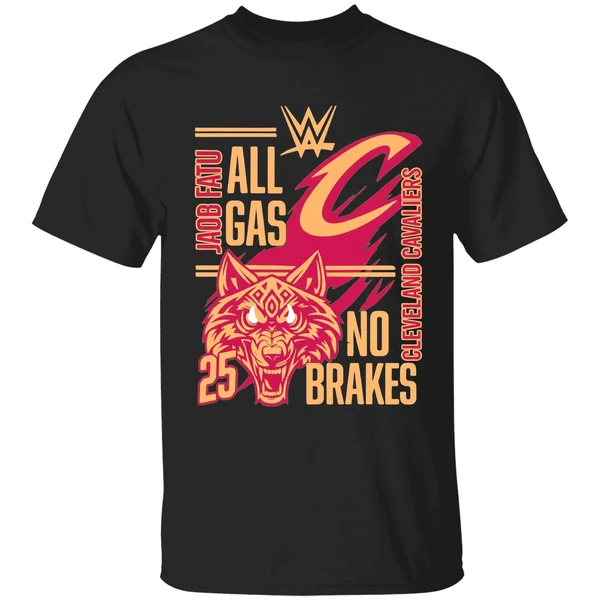 Jacob Fatu Cleveland Cavaliers All Gas No Brakes 2025 Shirt