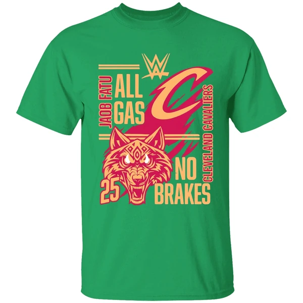 Jacob Fatu Cleveland Cavaliers All Gas No Brakes 2025 Shirt - Image 2
