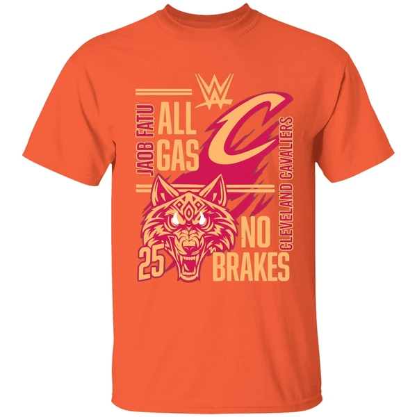 Jacob Fatu Cleveland Cavaliers All Gas No Brakes 2025 Shirt - Image 6