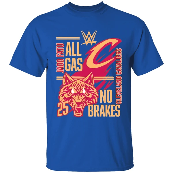 Jacob Fatu Cleveland Cavaliers All Gas No Brakes 2025 Shirt - Image 8