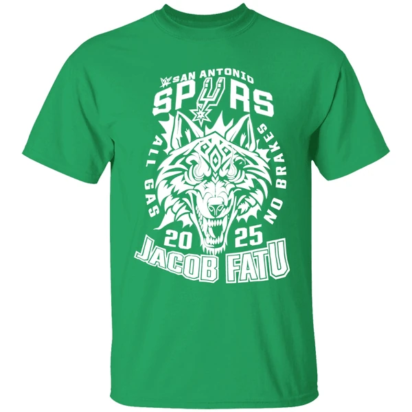 Jacob Fatu San Antonio Spurs 2025 Shirt - Image 2