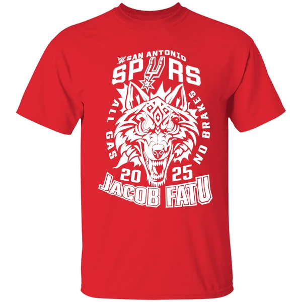 Jacob Fatu San Antonio Spurs 2025 Shirt - Image 7