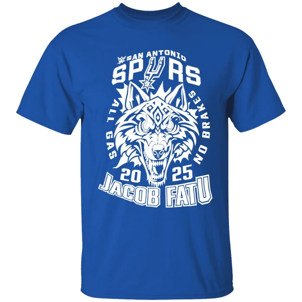 Jacob Fatu San Antonio Spurs 2025 Shirt - Image 8