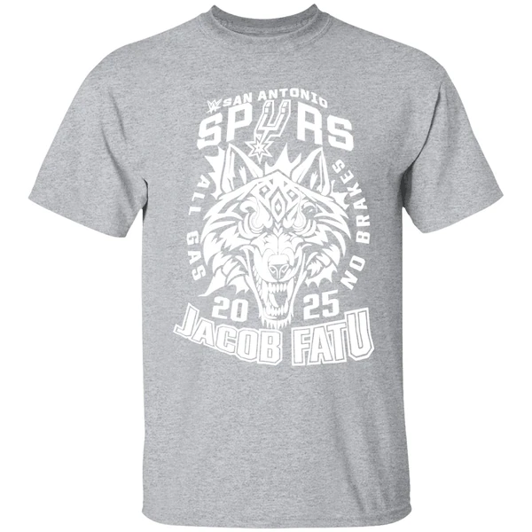 Jacob Fatu San Antonio Spurs 2025 Shirt - Image 9