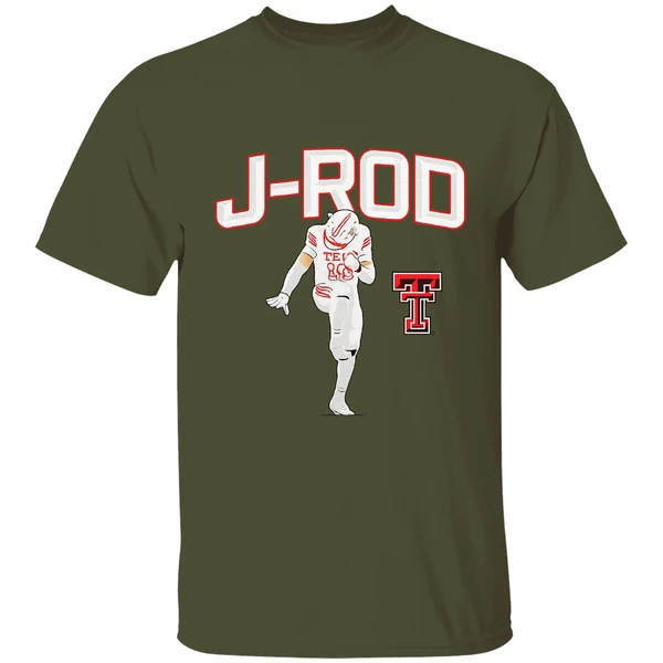 Jacob Rodriguez J Rod Texas Tech Red Raiders Football Shirt - Image 3