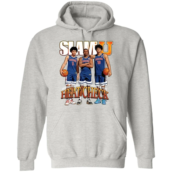 Jaden Bradley Brayden Burries And Koa Peat Arizona Wildcats Heart Check Slamu Hoodie - Image 9