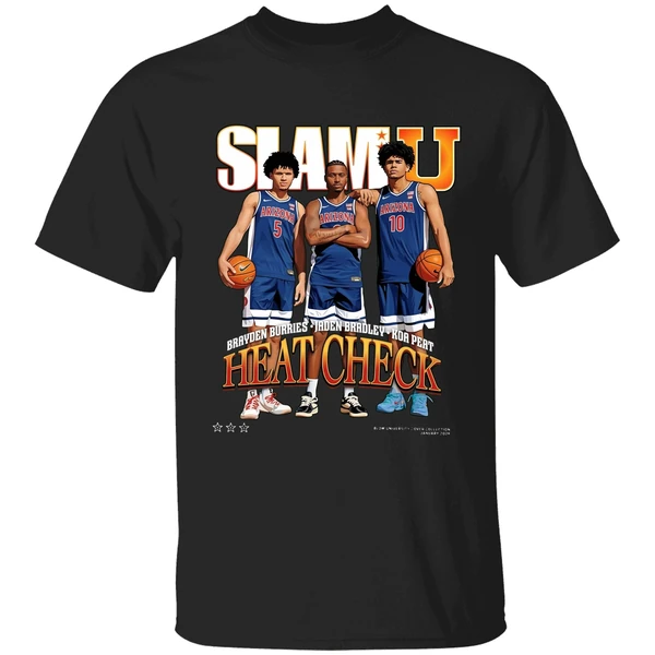 Jaden Bradley Brayden Burries And Koa Peat Arizona Wildcats Heart Check Slamu Shirt