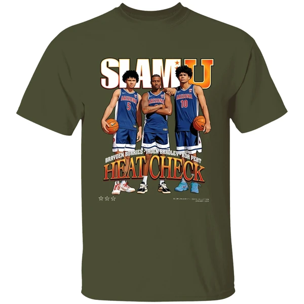 jaden bradley brayden burries and koa peat arizona wildcats heart check slamu shirt militarygreen