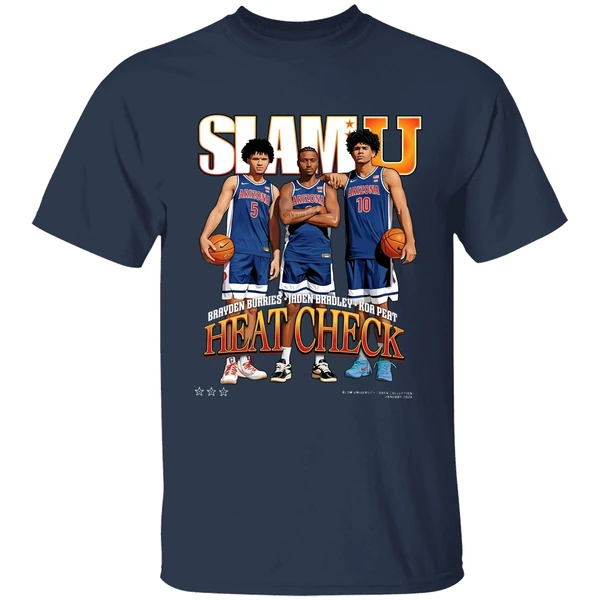 Jaden Bradley Brayden Burries And Koa Peat Arizona Wildcats Heart Check Slamu Shirt - Image 5
