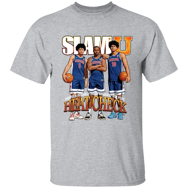 Jaden Bradley Brayden Burries And Koa Peat Arizona Wildcats Heart Check Slamu Shirt - Image 9