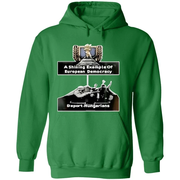 Jagermeisterski A Shining Example Of European Democracy Deport Hungarians Hoodie - Image 2
