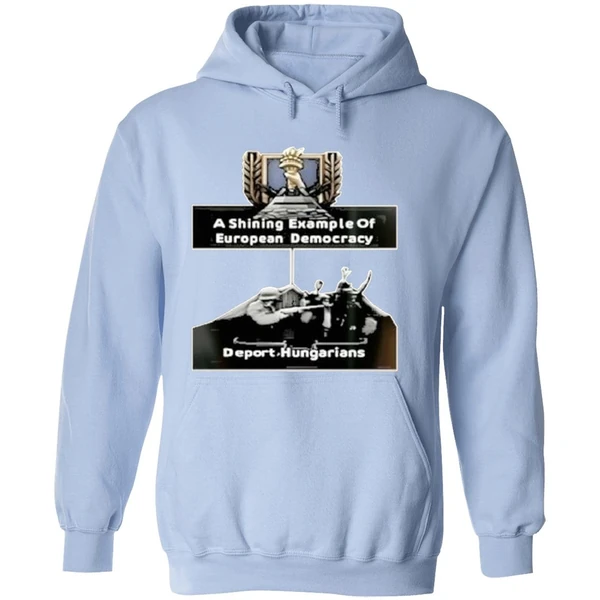 Jagermeisterski A Shining Example Of European Democracy Deport Hungarians Hoodie - Image 4