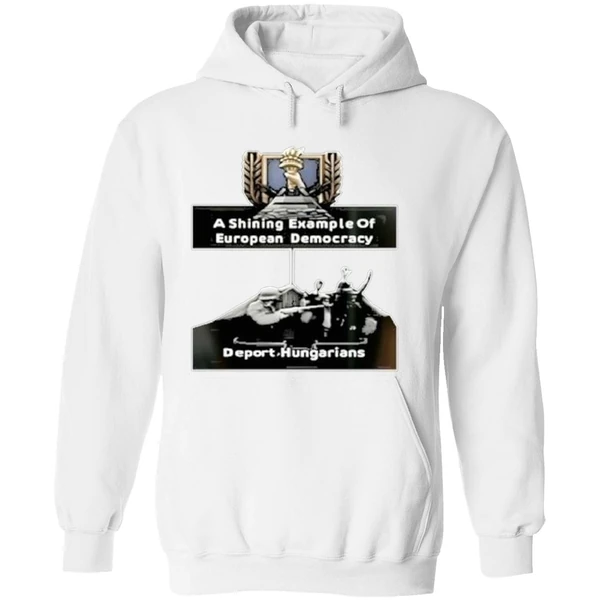 Jagermeisterski A Shining Example Of European Democracy Deport Hungarians Hoodie - Image 8