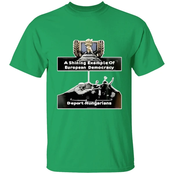 Jagermeisterski A Shining Example Of European Democracy Deport Hungarians Shirt - Image 2