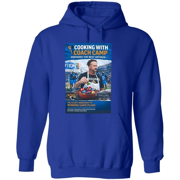 Jaguars Cooking With Coach Camp Hoodie - Image 7