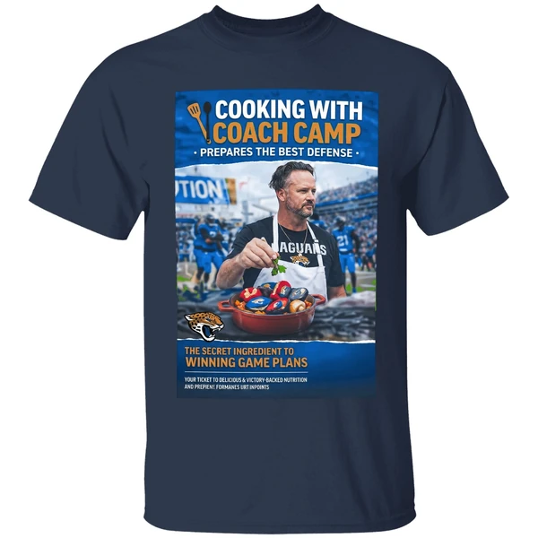 Jaguars Cooking With Coach Camp Shirt - Image 5