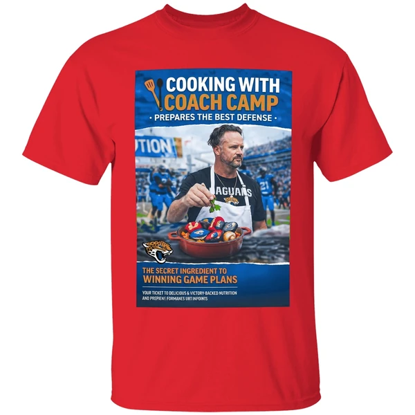 Jaguars Cooking With Coach Camp Shirt - Image 7