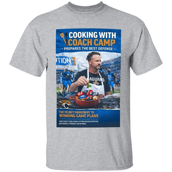 Jaguars Cooking With Coach Camp Shirt - Image 9