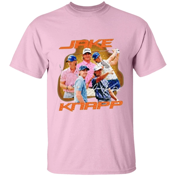 jake knapp golf vintage 90s shirt lightpink