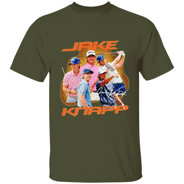 jake knapp golf vintage 90s shirt militarygreen
