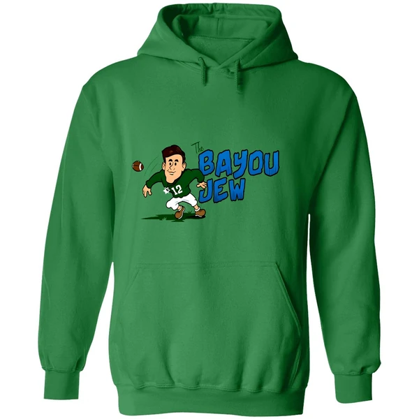 Jake Retzlaff Bayou Jew Tulane Green Wave Football Hoodie - Image 2