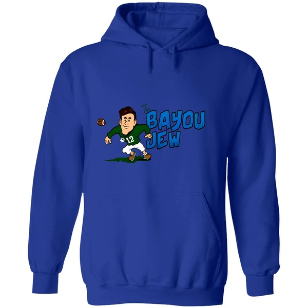 Jake Retzlaff Bayou Jew Tulane Green Wave Football Hoodie - Image 7