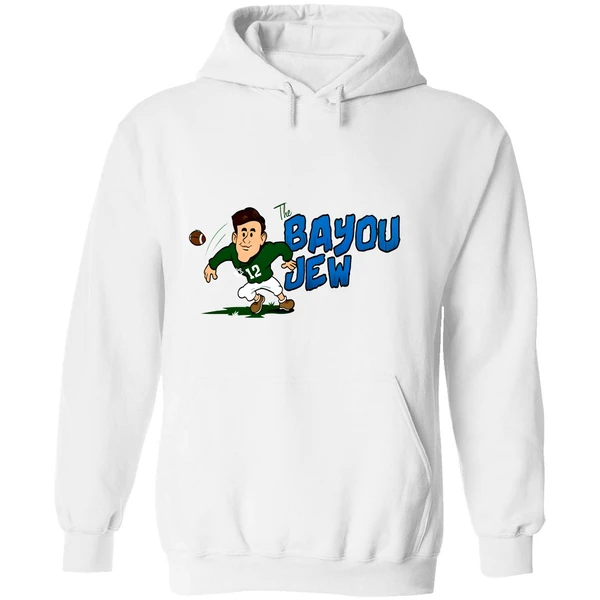 Jake Retzlaff Bayou Jew Tulane Green Wave Football Hoodie - Image 8