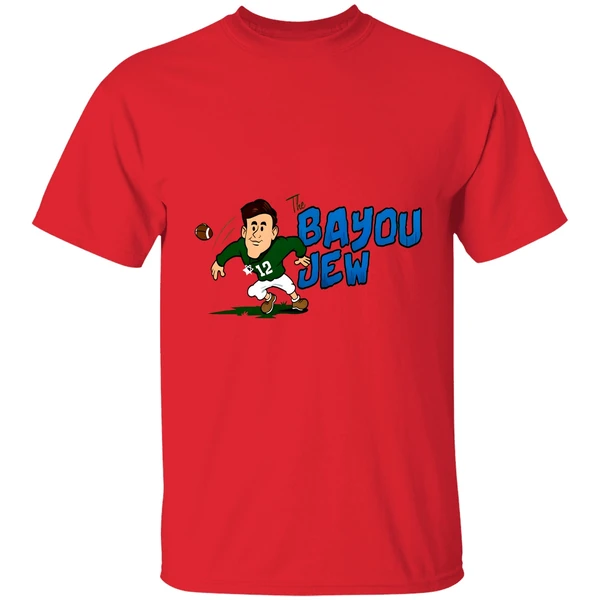 jake-retzlaff-bayou-jew-tulane-green-wave-football-shirt-red