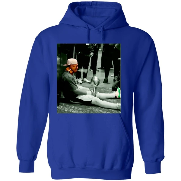Jalen Hurts Celley Cigar Trophy Super Bowl Lix Hoodie - Image 7