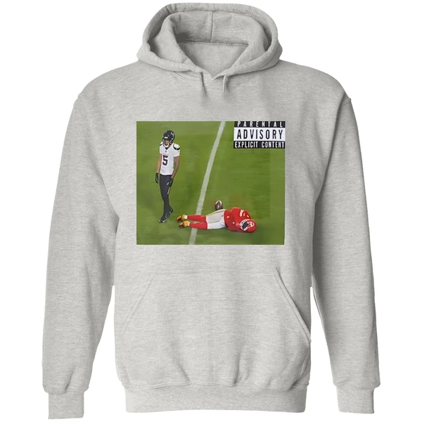 Jalen Pitre Delivers A Monster Hit To Rashee Rice Kansas City Chiefs Hoodie - Image 9