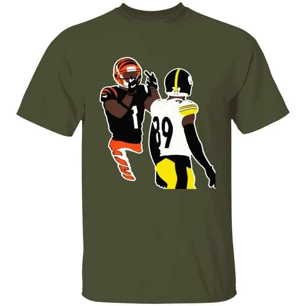 Ja'marr Chase Middle Finger Minkah Fitzpatrick Art Painting Shirt - Image 3