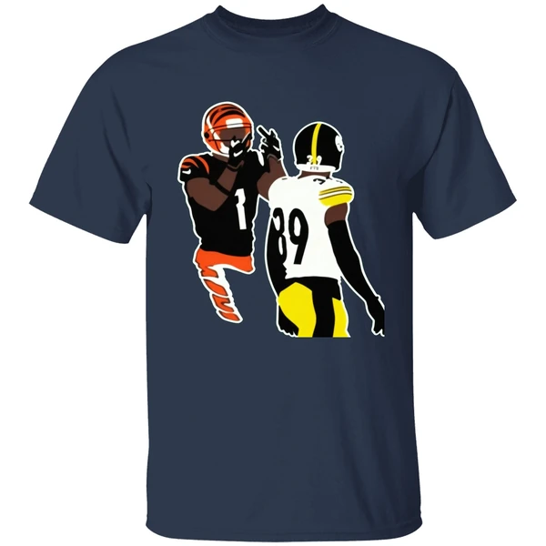 Ja'marr Chase Middle Finger Minkah Fitzpatrick Art Painting Shirt - Image 4