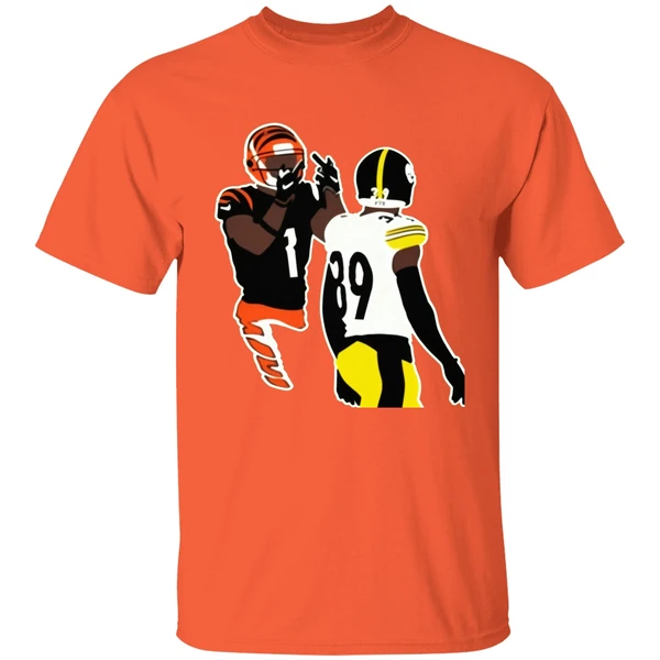 Ja'marr Chase Middle Finger Minkah Fitzpatrick Art Painting Shirt - Image 5
