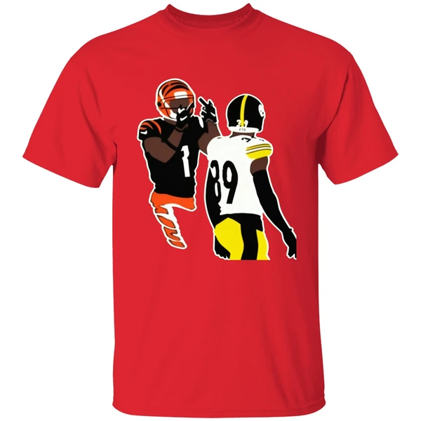 Ja'marr Chase Middle Finger Minkah Fitzpatrick Art Painting Shirt - Image 6