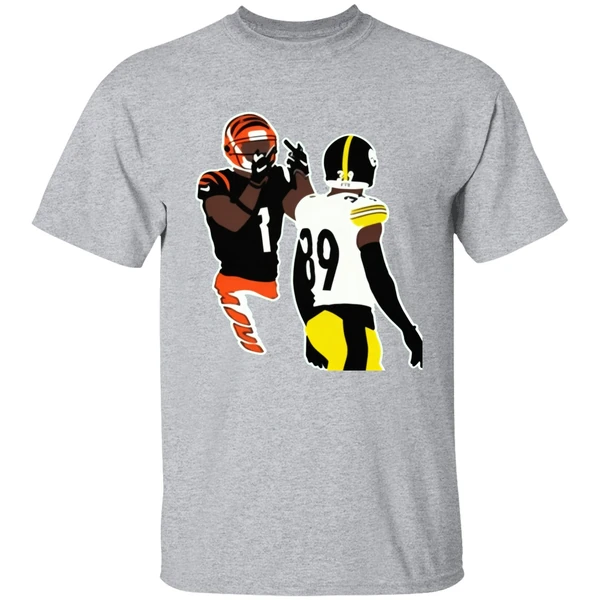 Ja'marr Chase Middle Finger Minkah Fitzpatrick Art Painting Shirt - Image 8