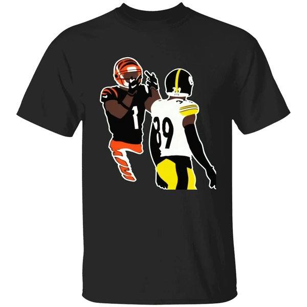 Ja'marr Chase Middle Finger Minkah Fitzpatrick Art Painting Shirt - Image 9