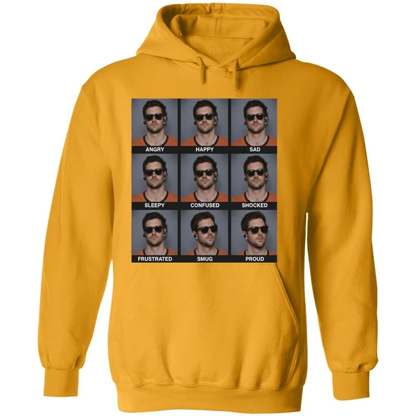 Jarrett Stidham Emotions Angry Happy Sad Hoodie