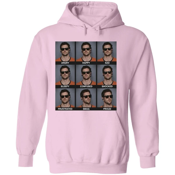 Jarrett Stidham Emotions Angry Happy Sad Hoodie - Image 5