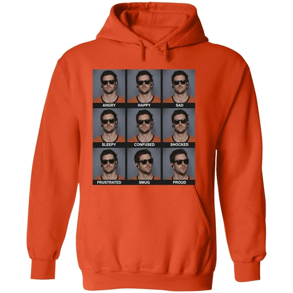 Jarrett Stidham Emotions Angry Happy Sad Hoodie - Image 6