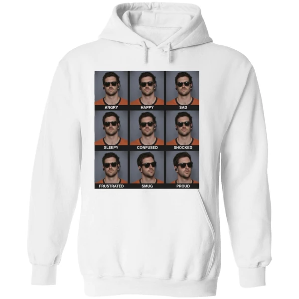 Jarrett Stidham Emotions Angry Happy Sad Hoodie - Image 8