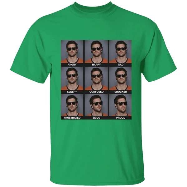 Jarrett Stidham Emotions Angry Happy Sad Shirt - Image 2