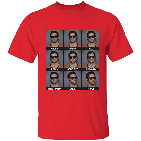 Jarrett Stidham Emotions Angry Happy Sad Shirt - Image 7