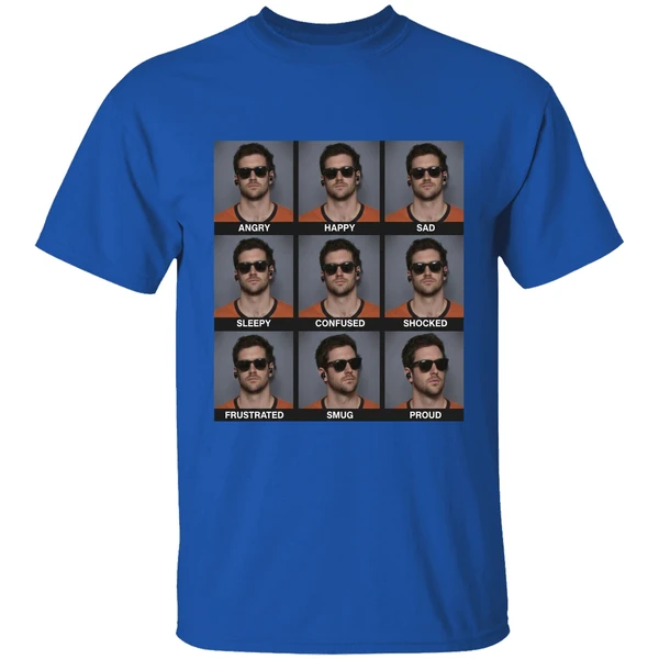 Jarrett Stidham Emotions Angry Happy Sad Shirt - Image 8