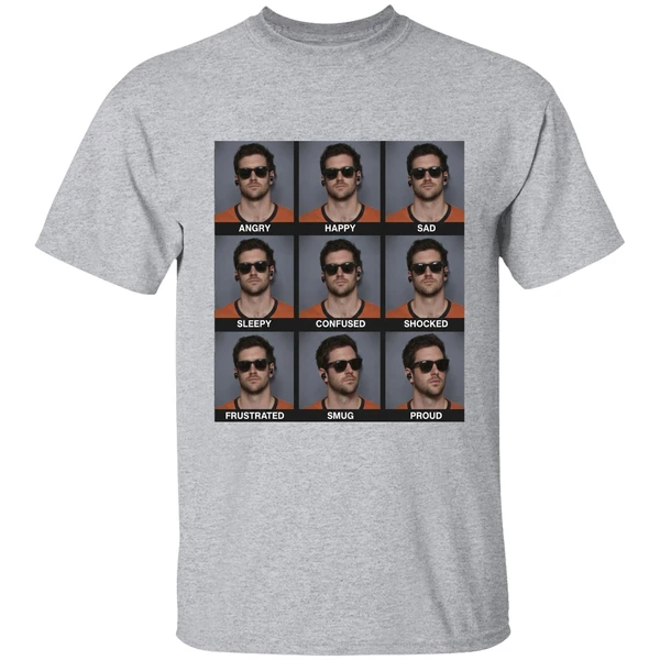 Jarrett Stidham Emotions Angry Happy Sad Shirt - Image 9