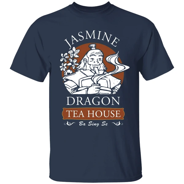jasmine dragon tea house shirt navy