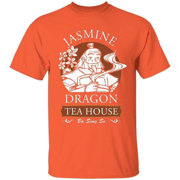jasmine dragon tea house shirt orange