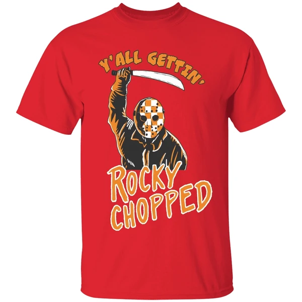 Jason Voorhees Rocky Chopped Yall Gettin Shirt - Image 7