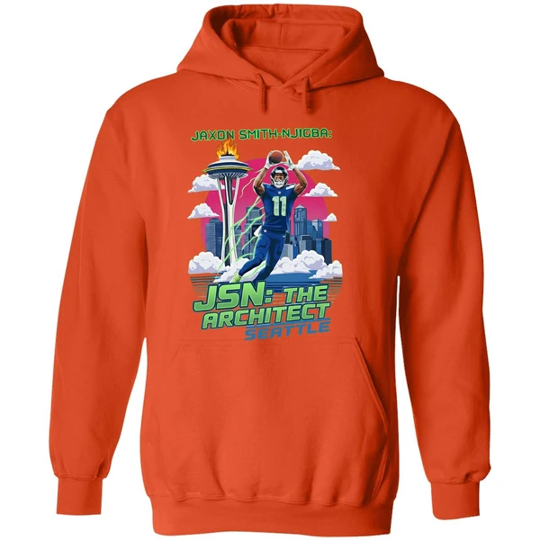 Jaxon Smith Njigba Jsn The Architect Seattle Seahawks Football Nfc Hoodie - Image 6