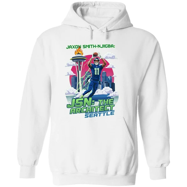 Jaxon Smith Njigba Jsn The Architect Seattle Seahawks Football Nfc Hoodie - Image 8
