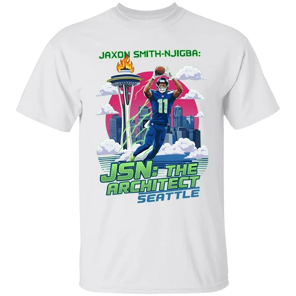 Jaxon Smith Njigba Jsn The Architect Seattle Seahawks Football Nfc Shirt